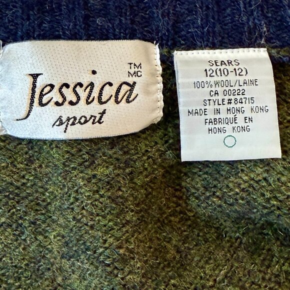 Coutryside Vintage 100% Wool Cardigan - Picture 7 of 7